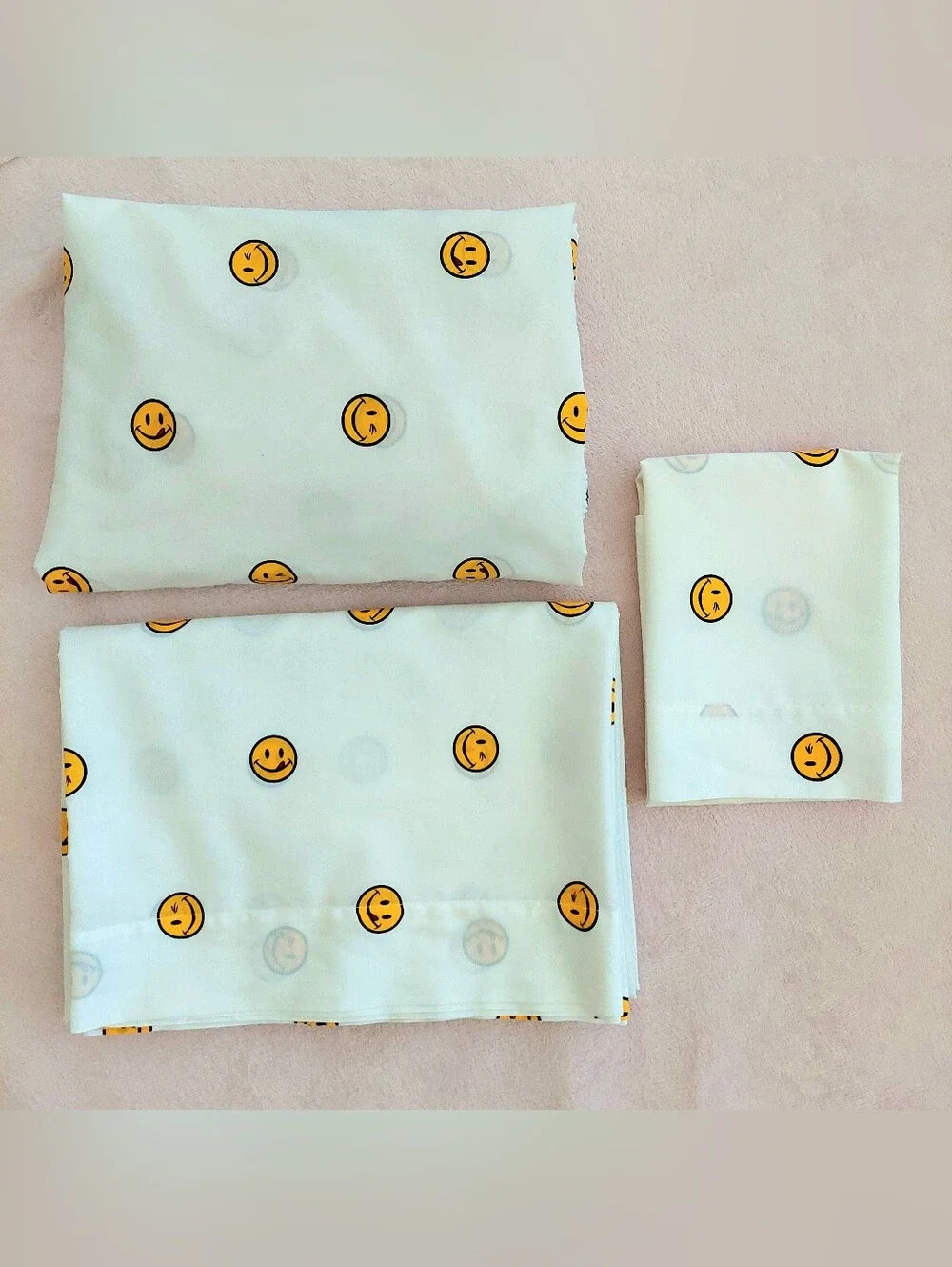 JOE BOXER Smiley Face Emoji Twin sheet set NWOT